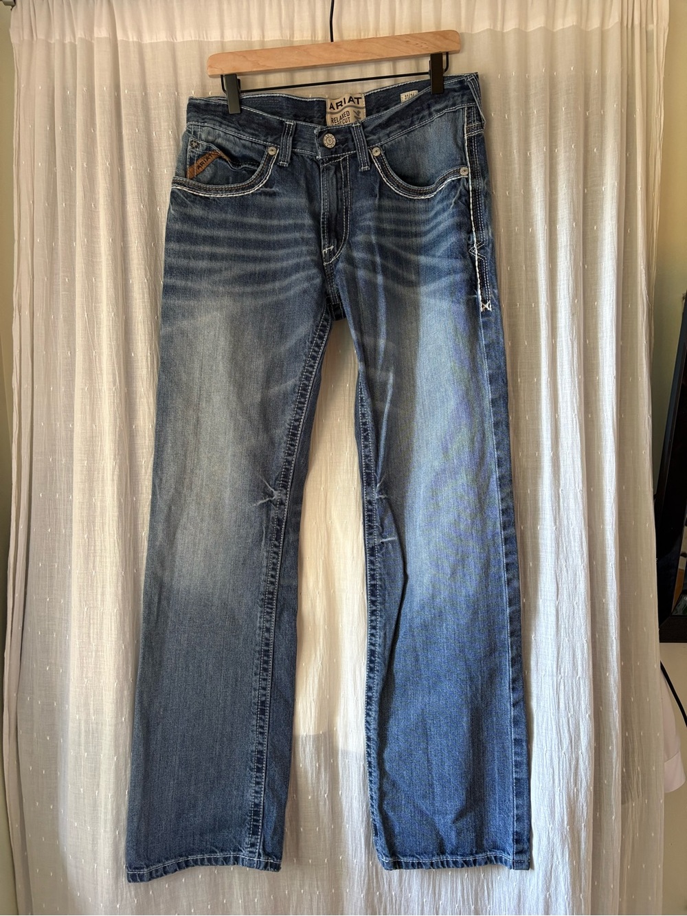 Ariat M4 Men’s Blue Relaxed Bootcut Jeans 31x34